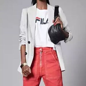 REISS Logan Double-Breasted Blazer size 0